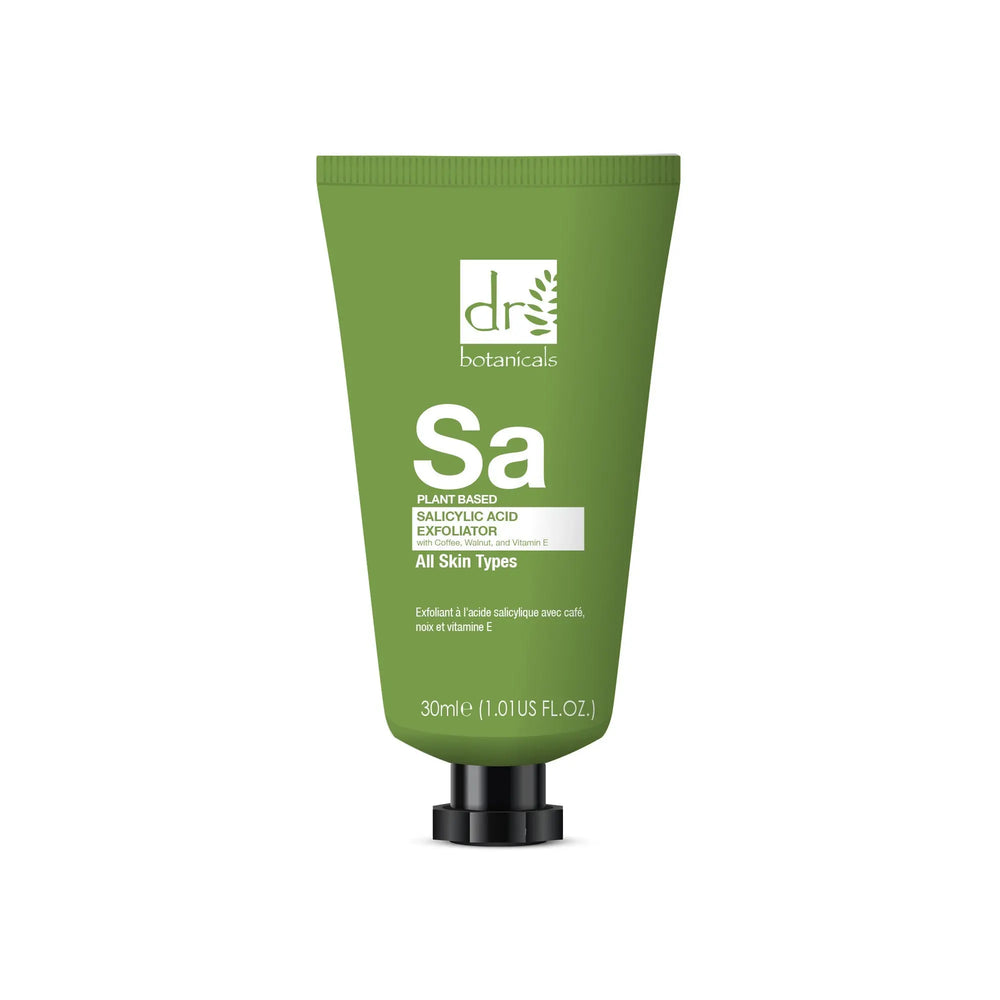 Salicylic Acid Exfoliator with Coffee, Walnut & Vitamin E 30ml Dr Botanicals