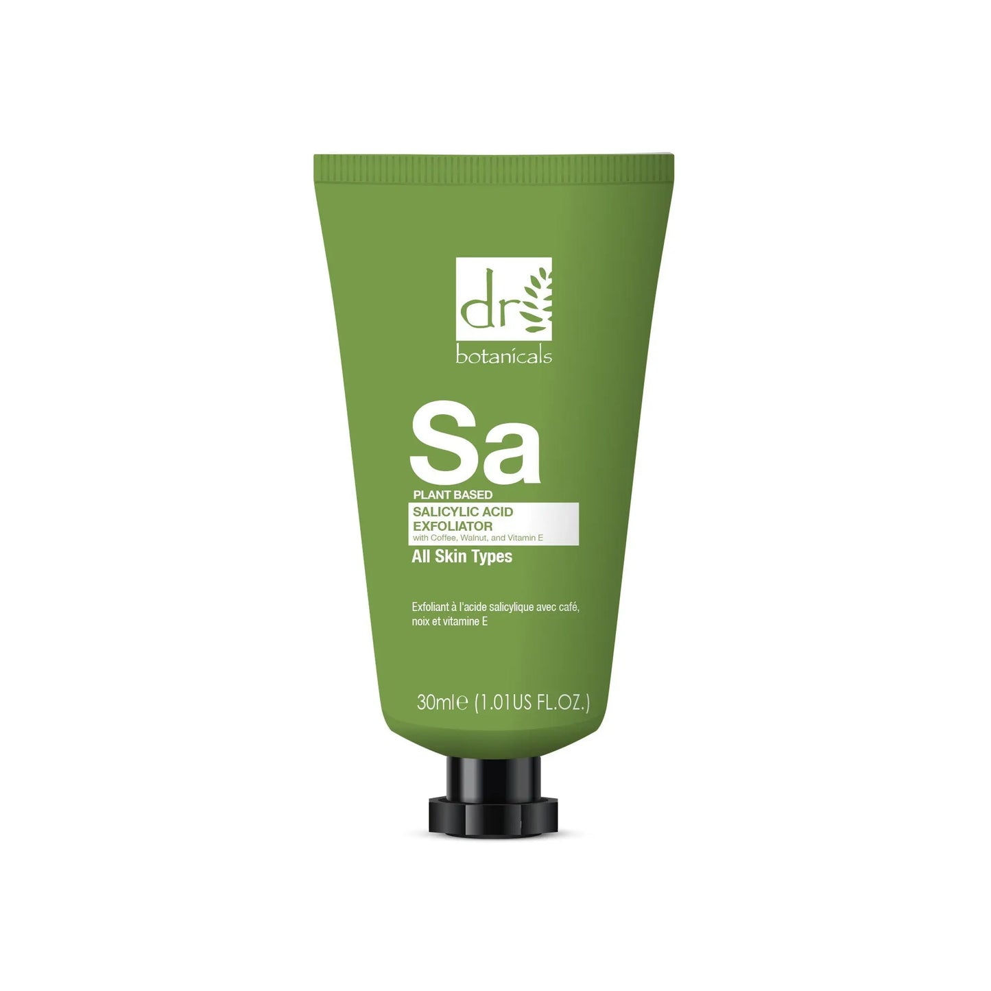 Salicylic Acid Exfoliator with Coffee, Walnut & Vitamin E 30ml Dr Botanicals