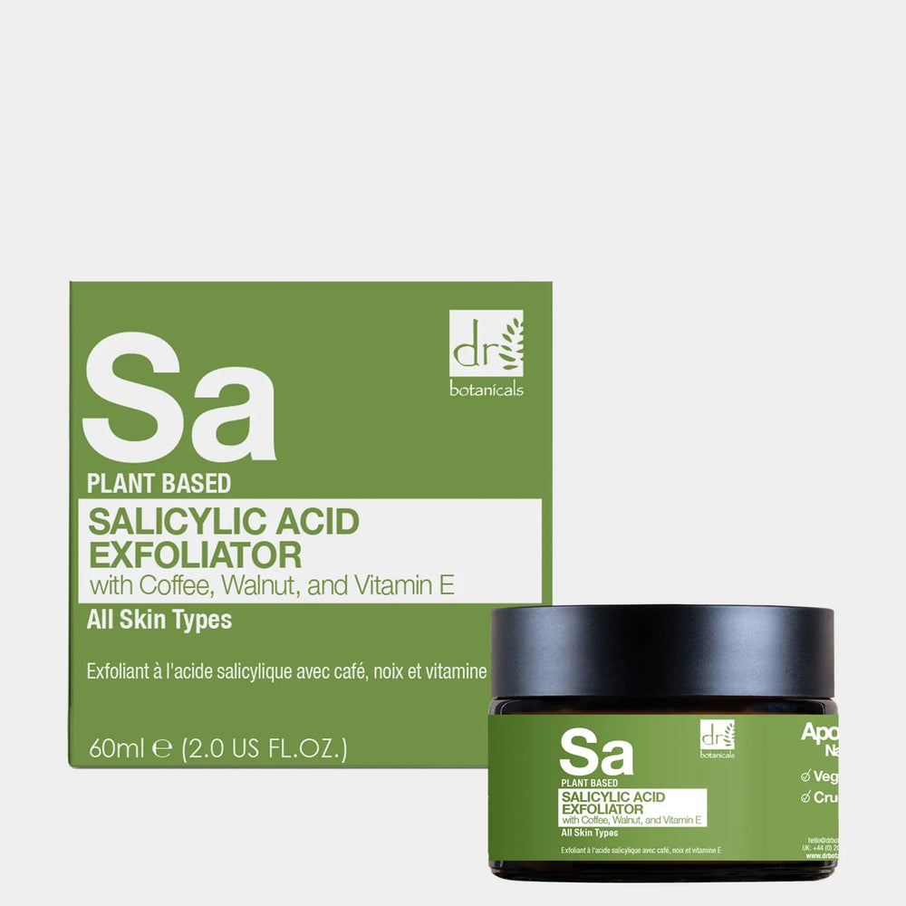 Salicylic Acid Exfoliator with Coffee, Walnut & Vitamin E 60ml Dr Botanicals
