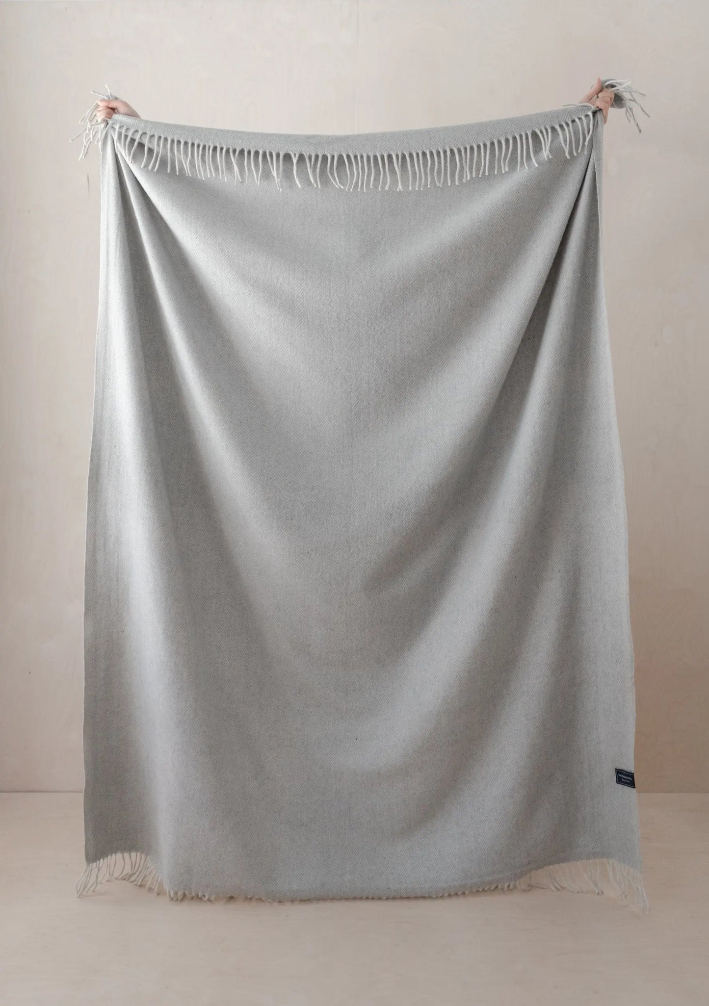 Sample Sale Recycled Wool Blanket in Clay Munro Check TartanBlanketCo