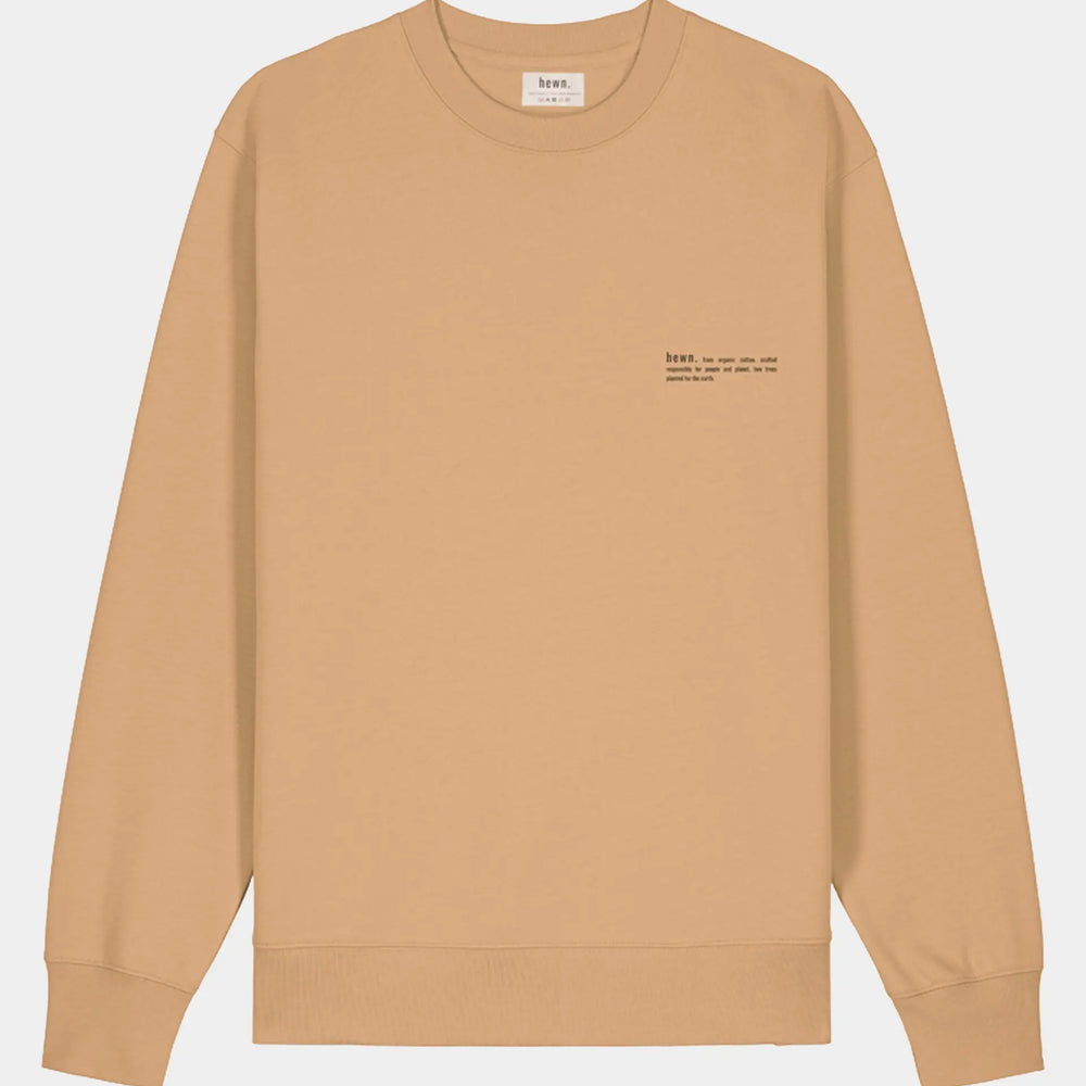 Sand Women's Organic Cotton Relaxed-Fit Sweatshirt hewn.