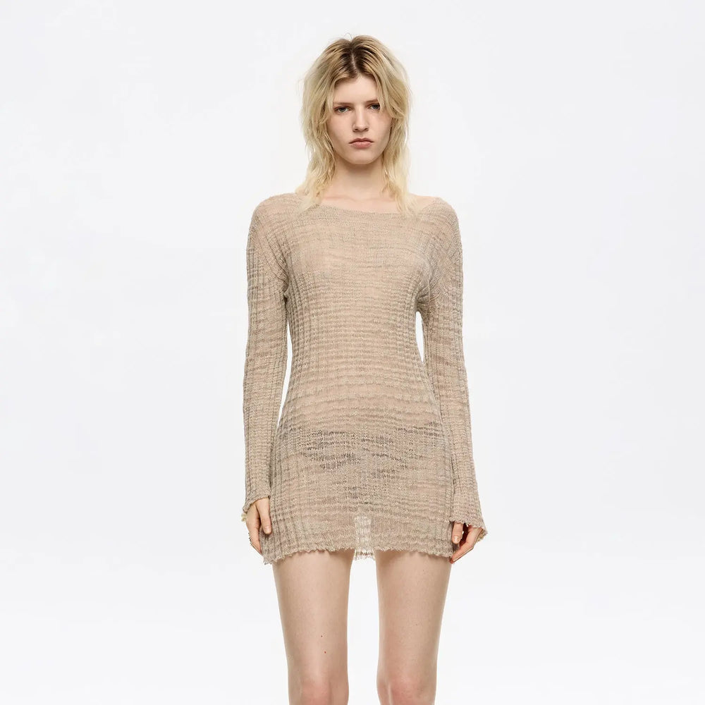Sand fitted knit jumper Bimba y Lola UK