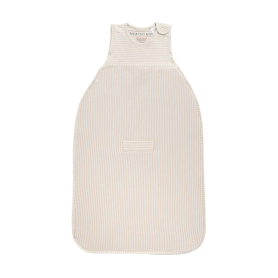 Sandstone Stripe Go Go Sleeping Bag - All Seasons Merino Kids UK