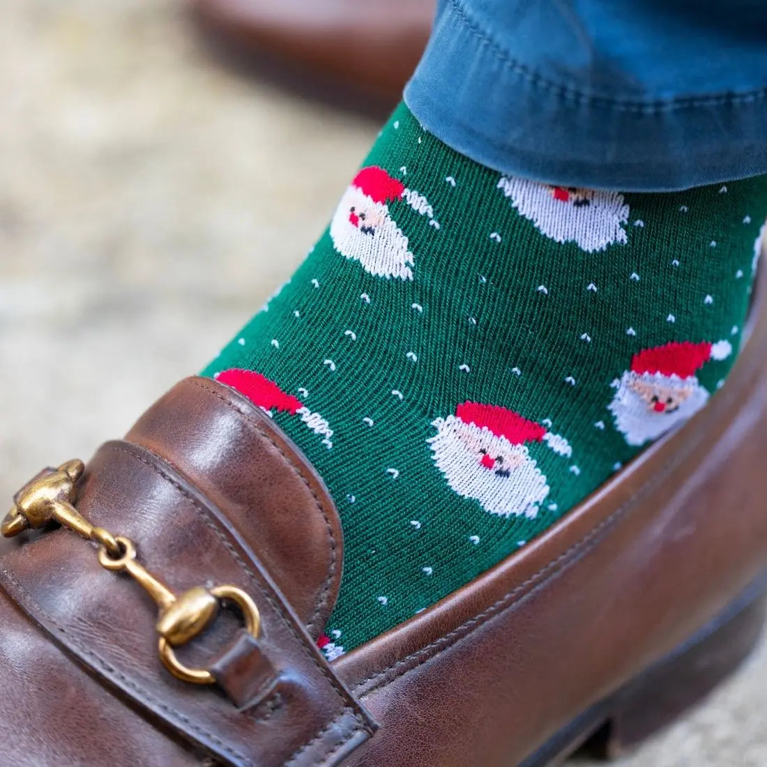 Santa Claus Bamboo Socks Swole Panda