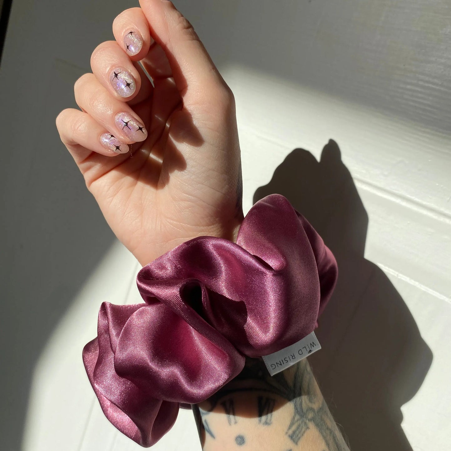 Satin Hair Scrunchie Wild Rising Skincare