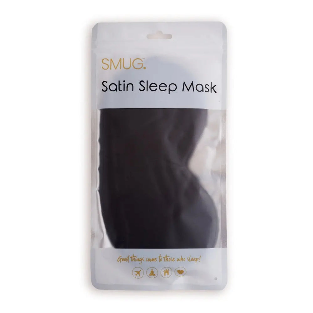 Satin Sleep Mask - Black SMUG