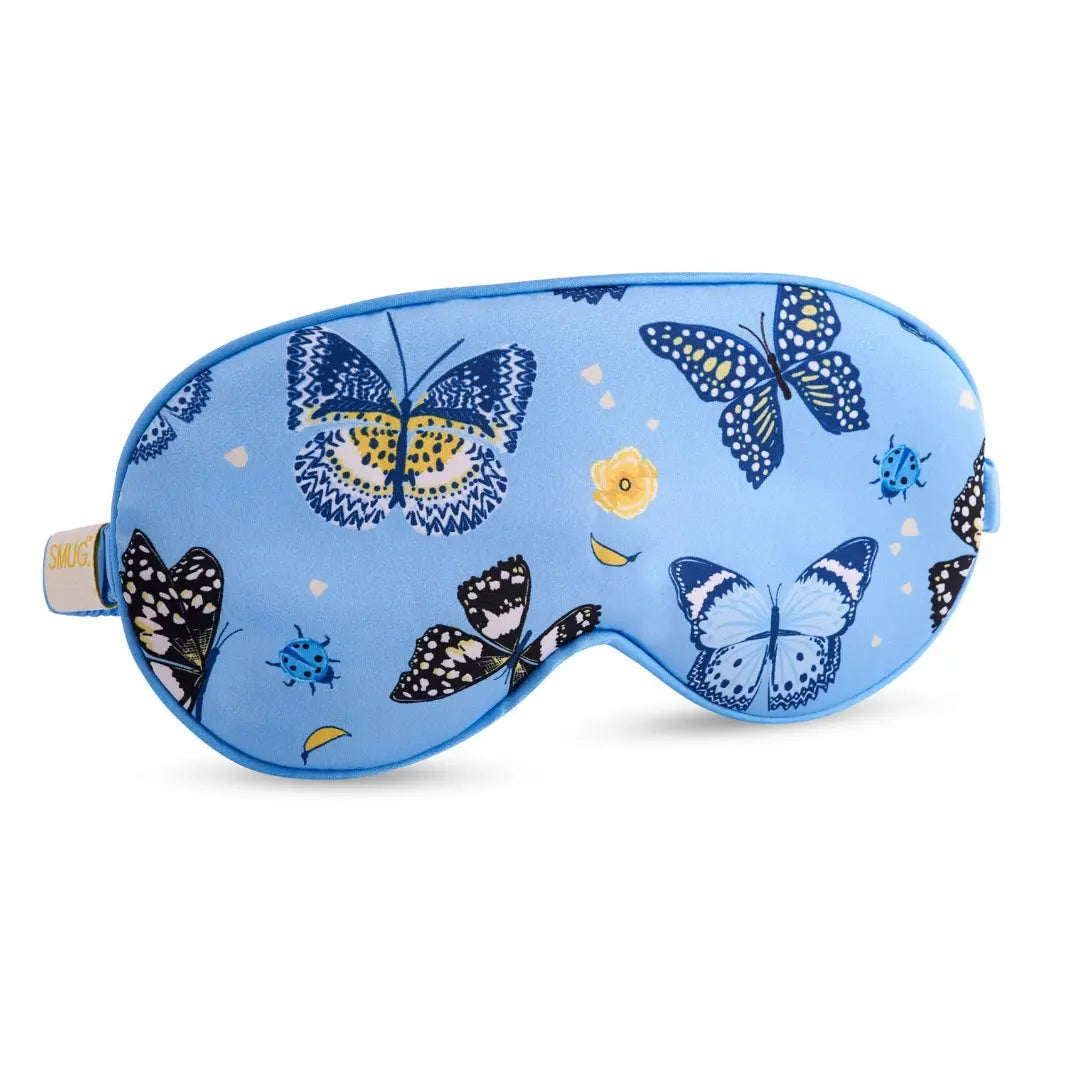 Satin Sleep Mask - Butterflies Print SMUG