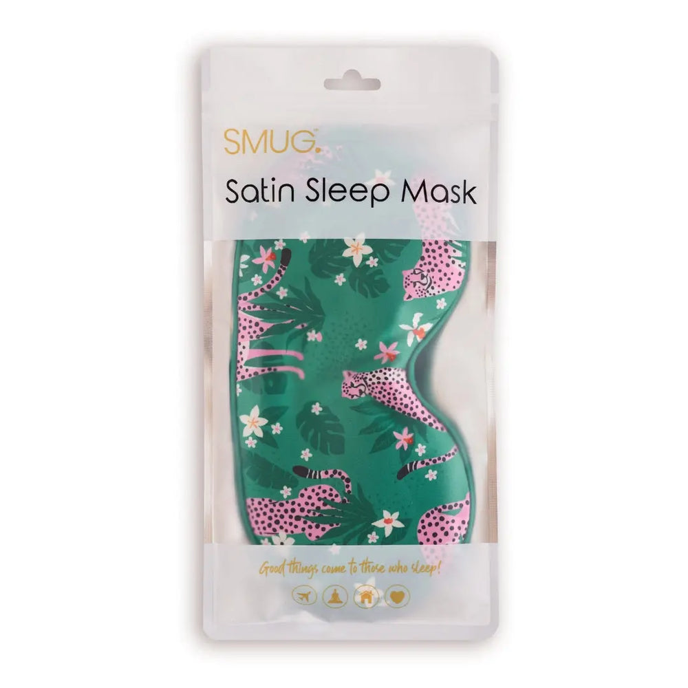 Satin Sleep Mask - Cheetah Print SMUG