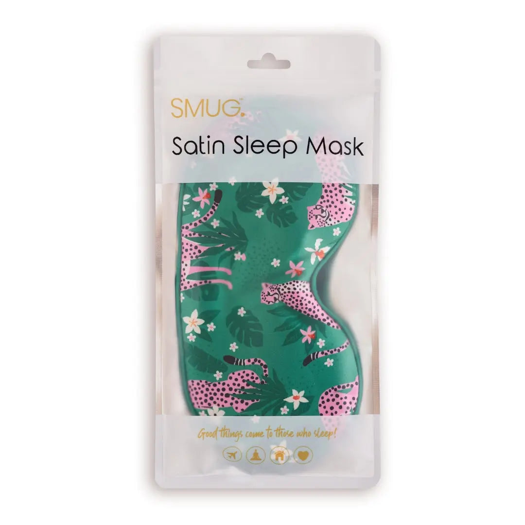 Satin Sleep Mask - Cheetah Print SMUG