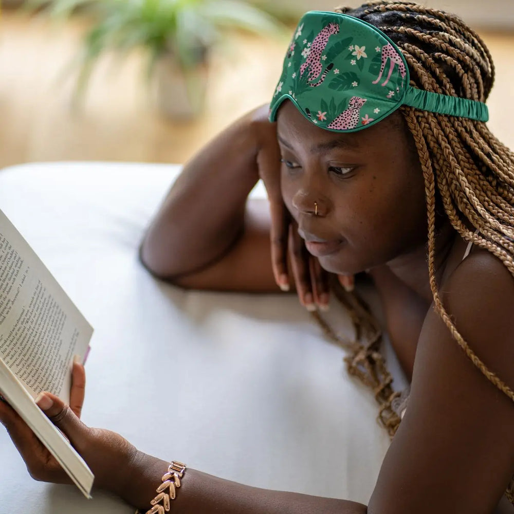 Satin Sleep Mask - Cheetah Print SMUG