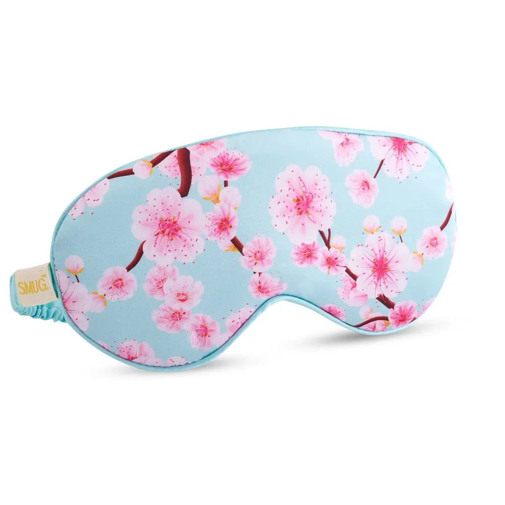 Satin Sleep Mask - Cherry Blossom Print SMUG