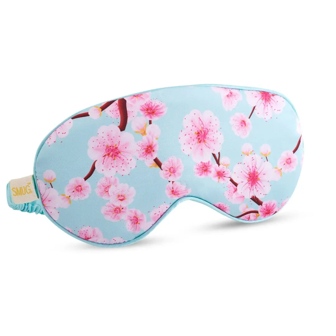 Satin Sleep Mask - Cherry Blossom Print SMUG