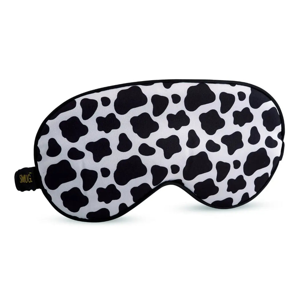 Satin Sleep Mask - Cow Print SMUG