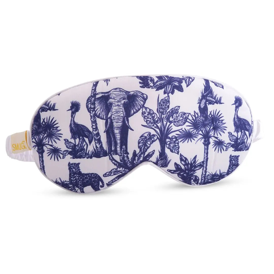 Satin Sleep Mask - Elephant Print SMUG