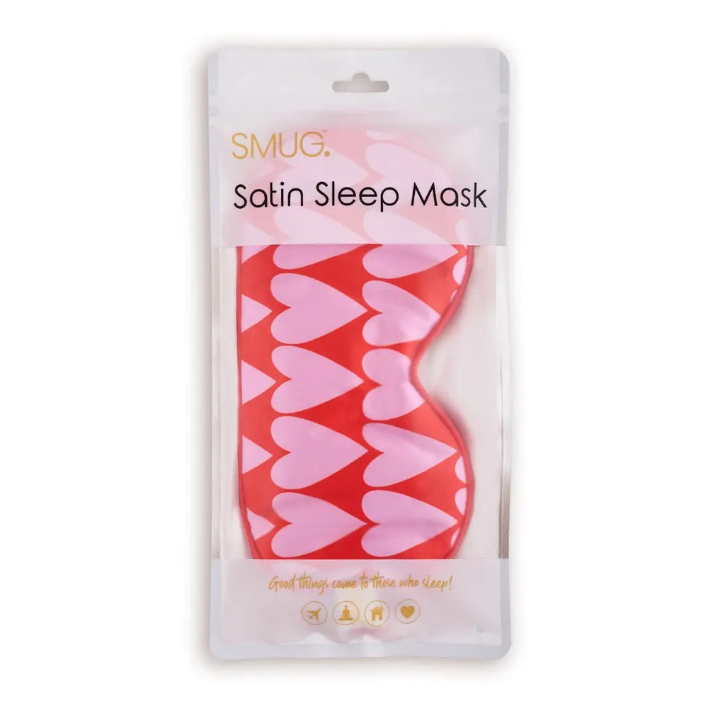 Satin Sleep Mask - Longheart Print SMUG