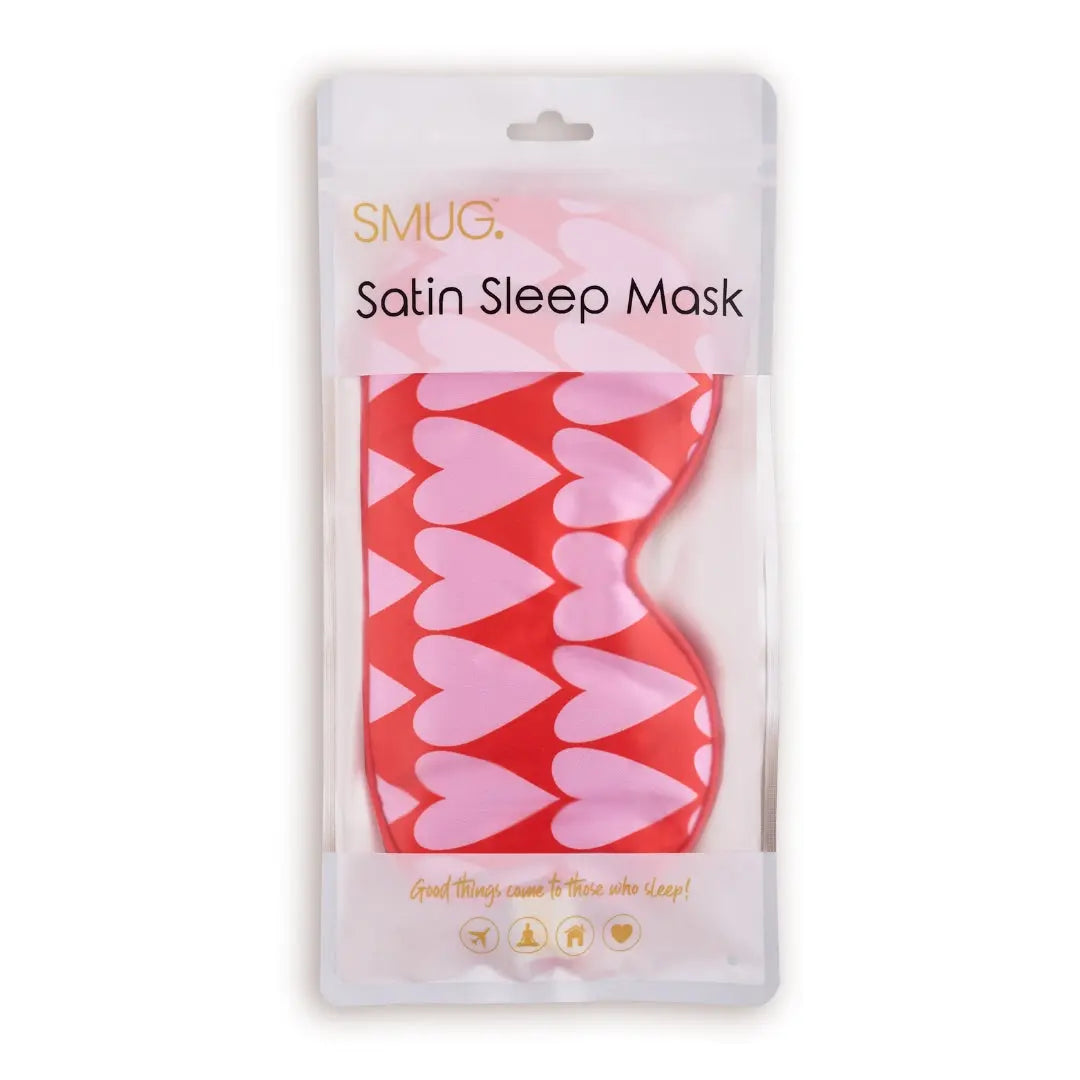 Satin Sleep Mask - Longheart Print SMUG