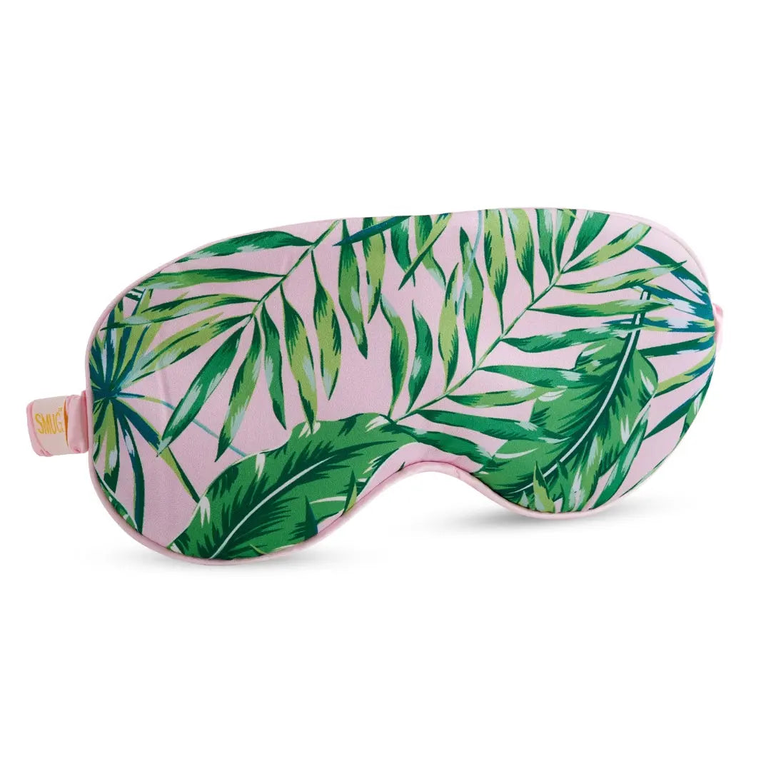 Satin Sleep Mask - Palm Print SMUG