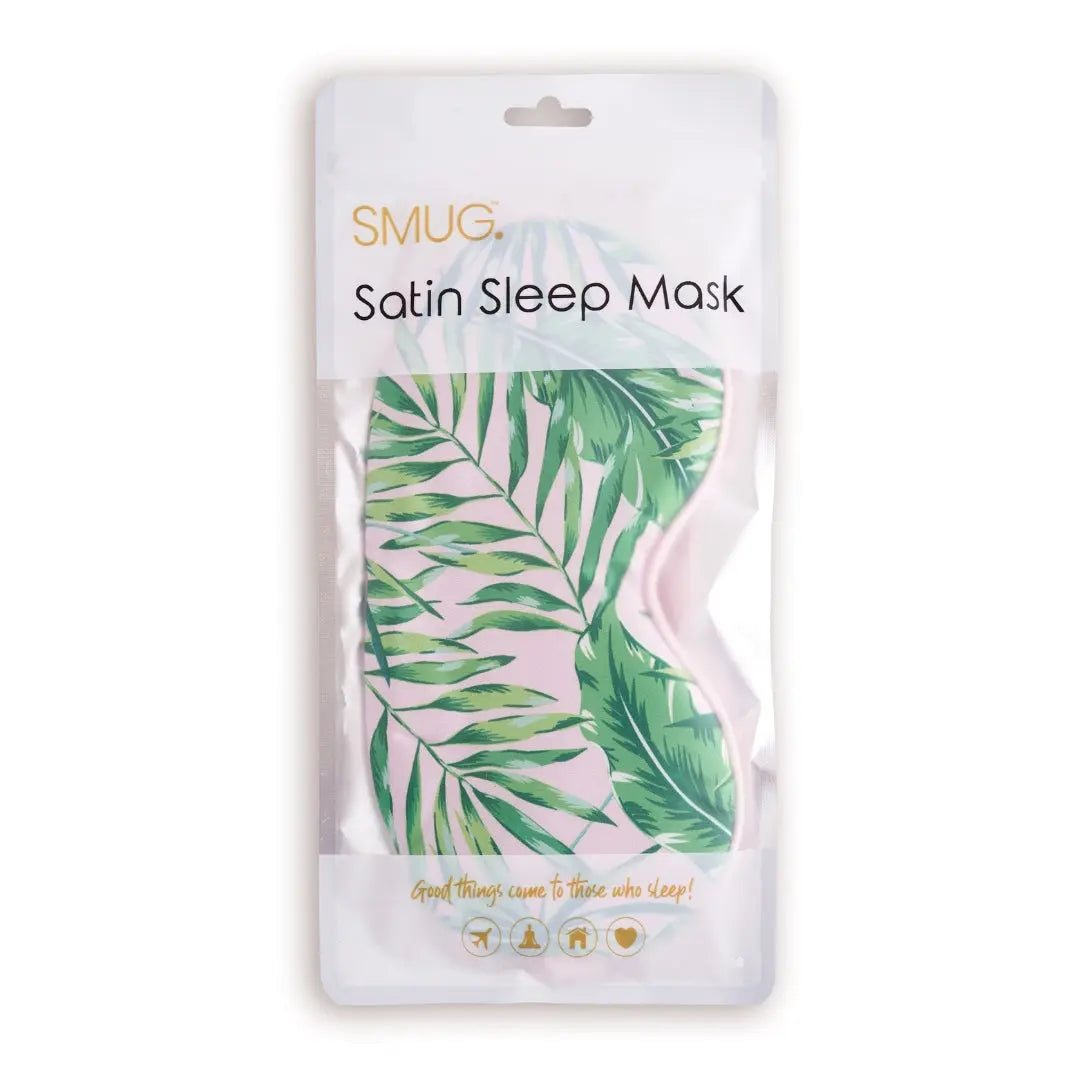 Satin Sleep Mask - Palm Print SMUG