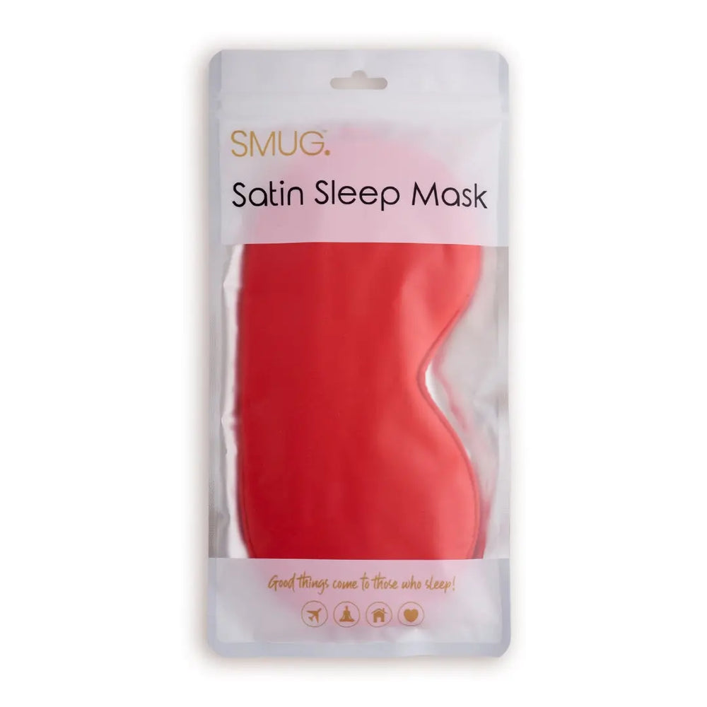 Satin Sleep Mask - Red SMUG