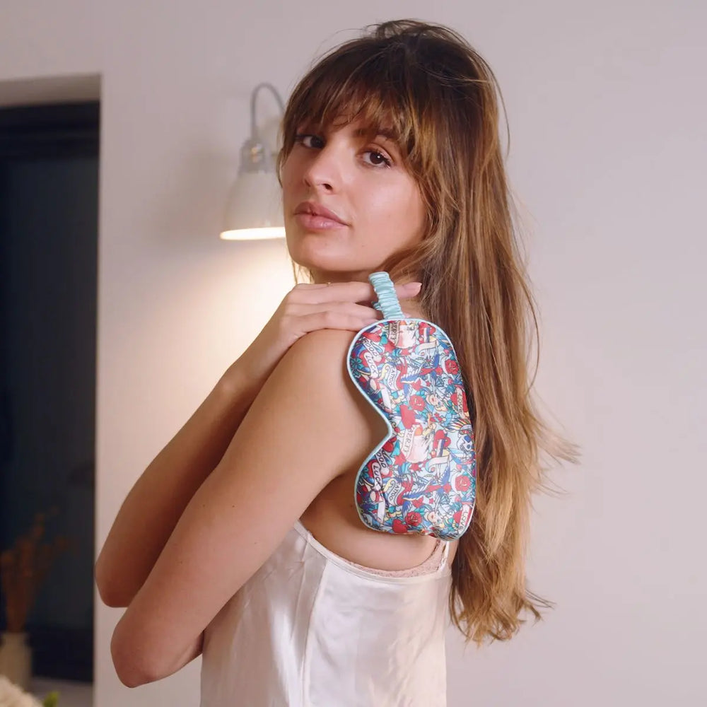 Satin Sleep Mask - Tattoo Print SMUG