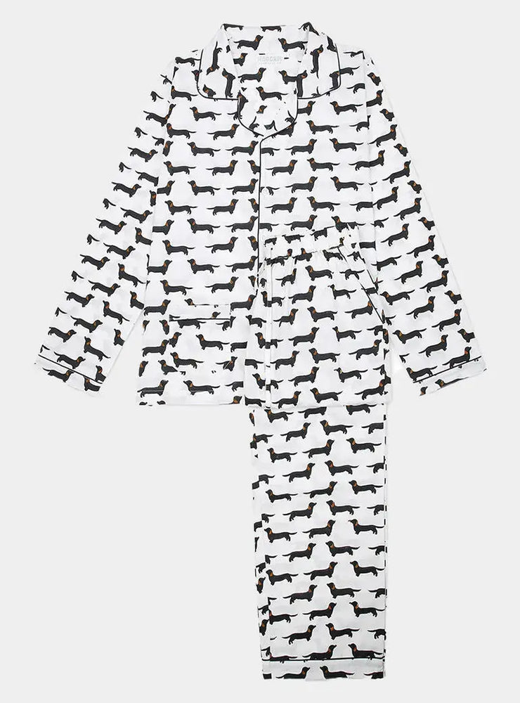 Sausage Dog Women's Pyjama Trouser Set Moochic