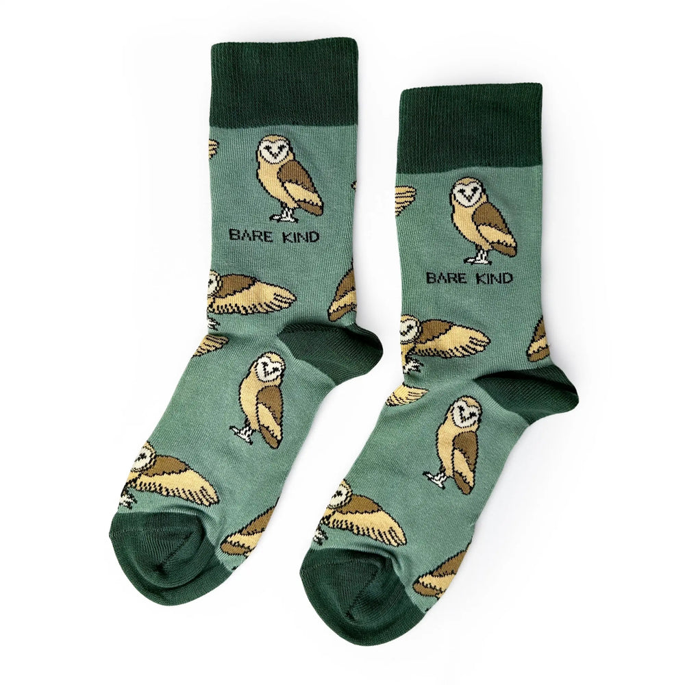 Save the Barn Owls Bamboo Socks Bare Kind