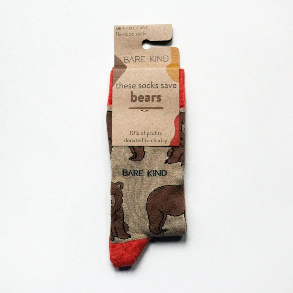 Save the Bears Bamboo Socks Bare Kind