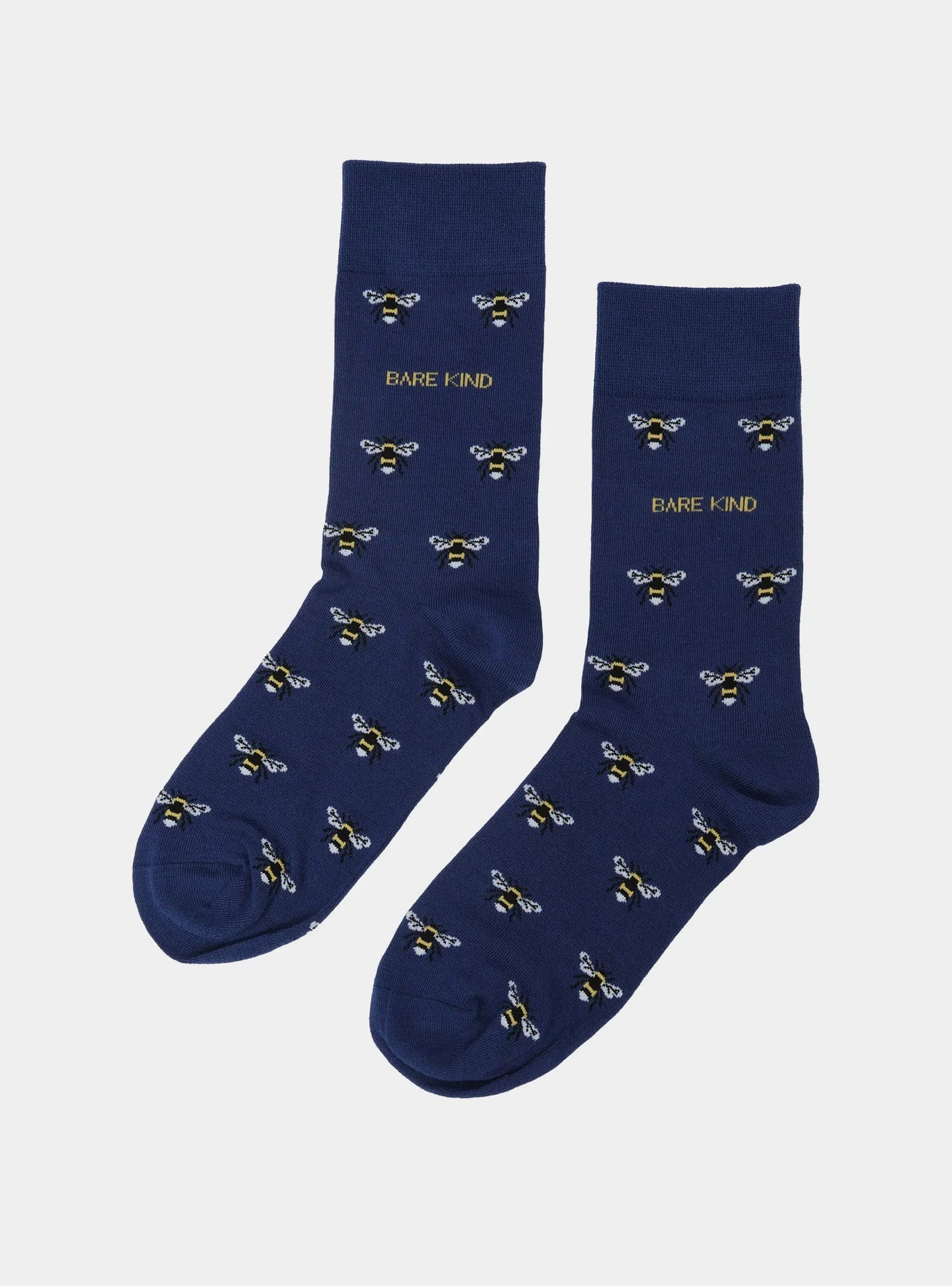 Save the Bee Small Motif Bamboo Socks Bare Kind
