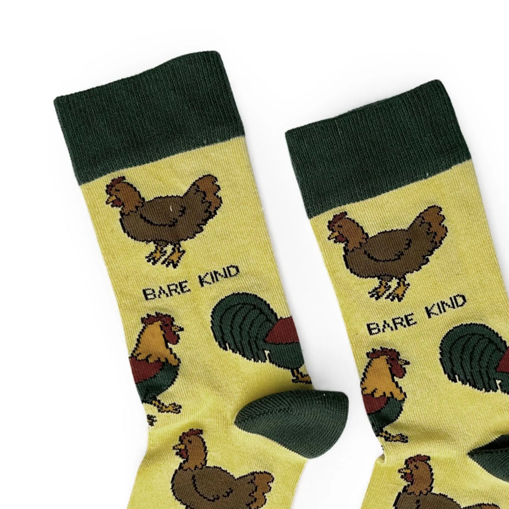 Save the Chickens Bamboo Socks Bare Kind