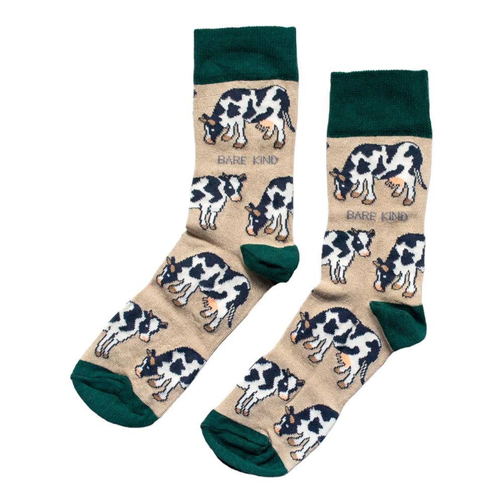 Save the Cows Bamboo Socks Bare Kind