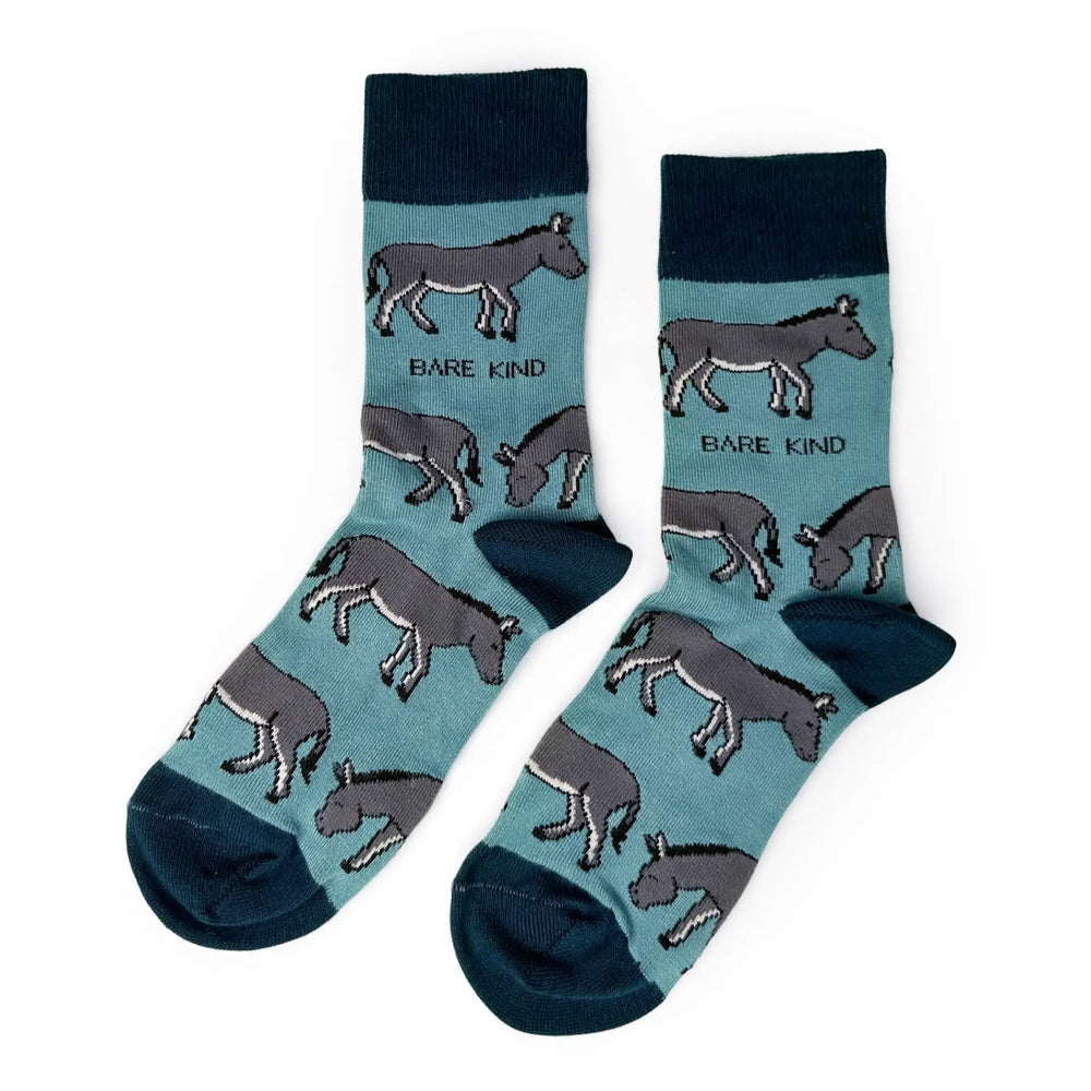 Save the Donkeys Bamboo Socks Bare Kind