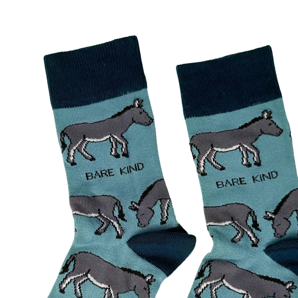 Save the Donkeys Bamboo Socks Bare Kind