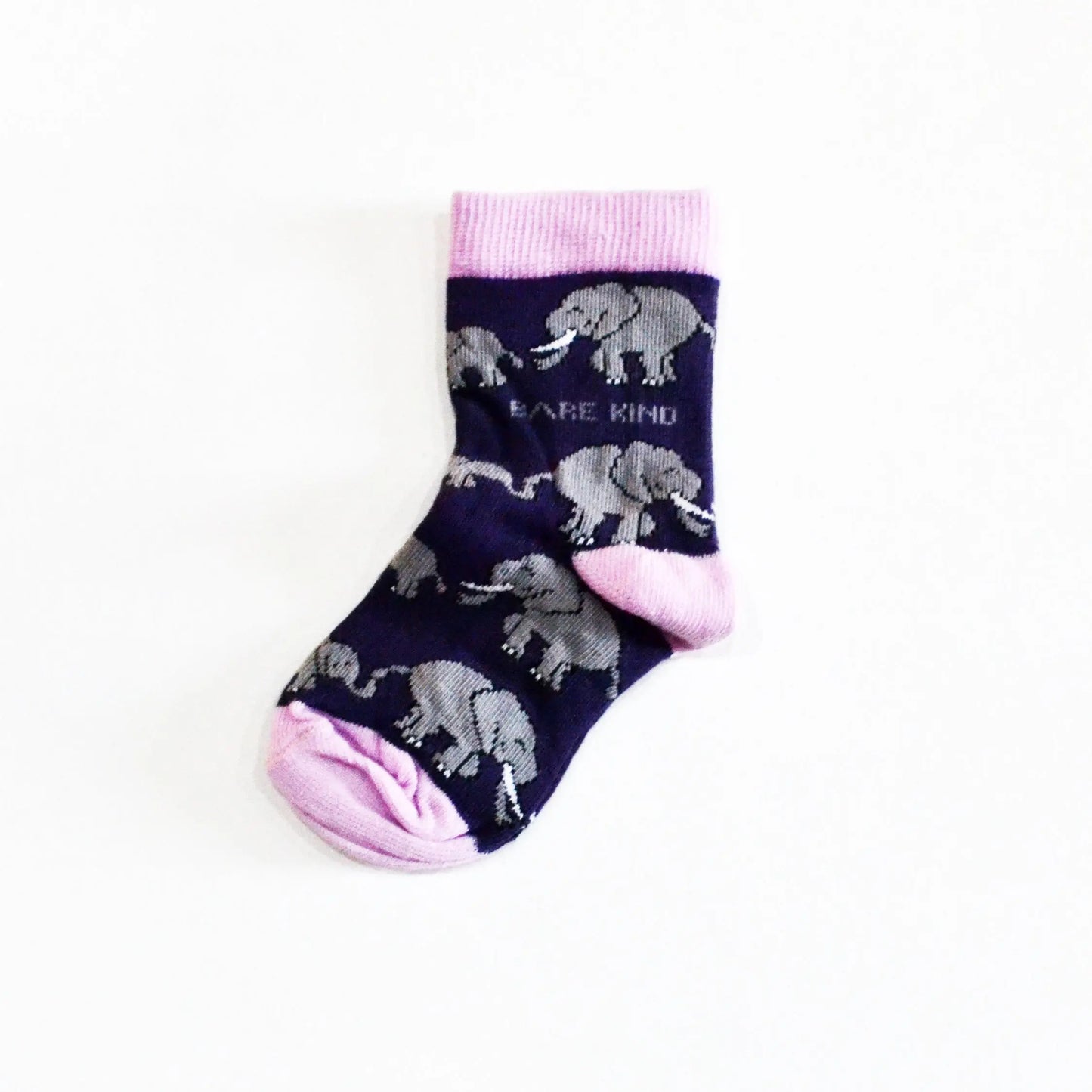 Save the Elephants Bamboo Socks for Kids Bare Kind