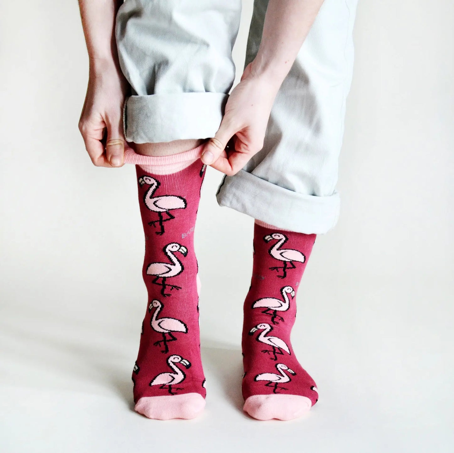 Save the Flamingos Bamboo Socks Bare Kind
