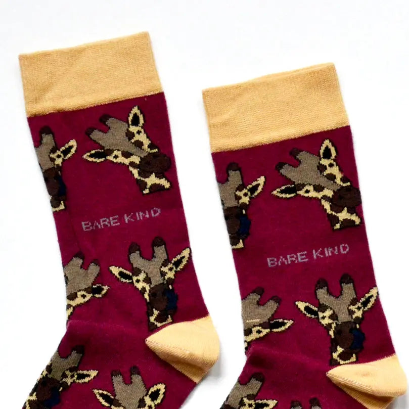 Save the Giraffes Bamboo Socks Bare Kind