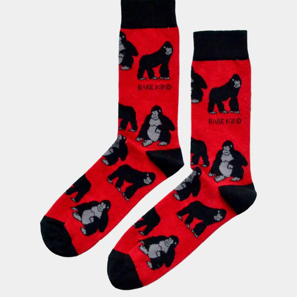 Save the Gorillas Bamboo Socks Bare Kind