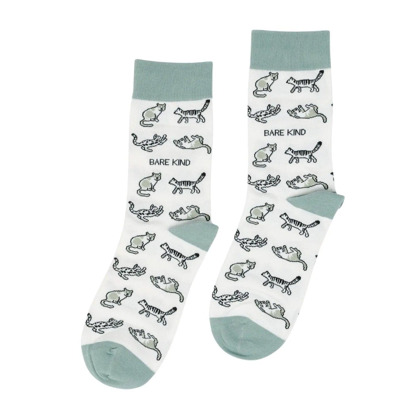 Save the Green Cat Bamboo Socks Bare Kind