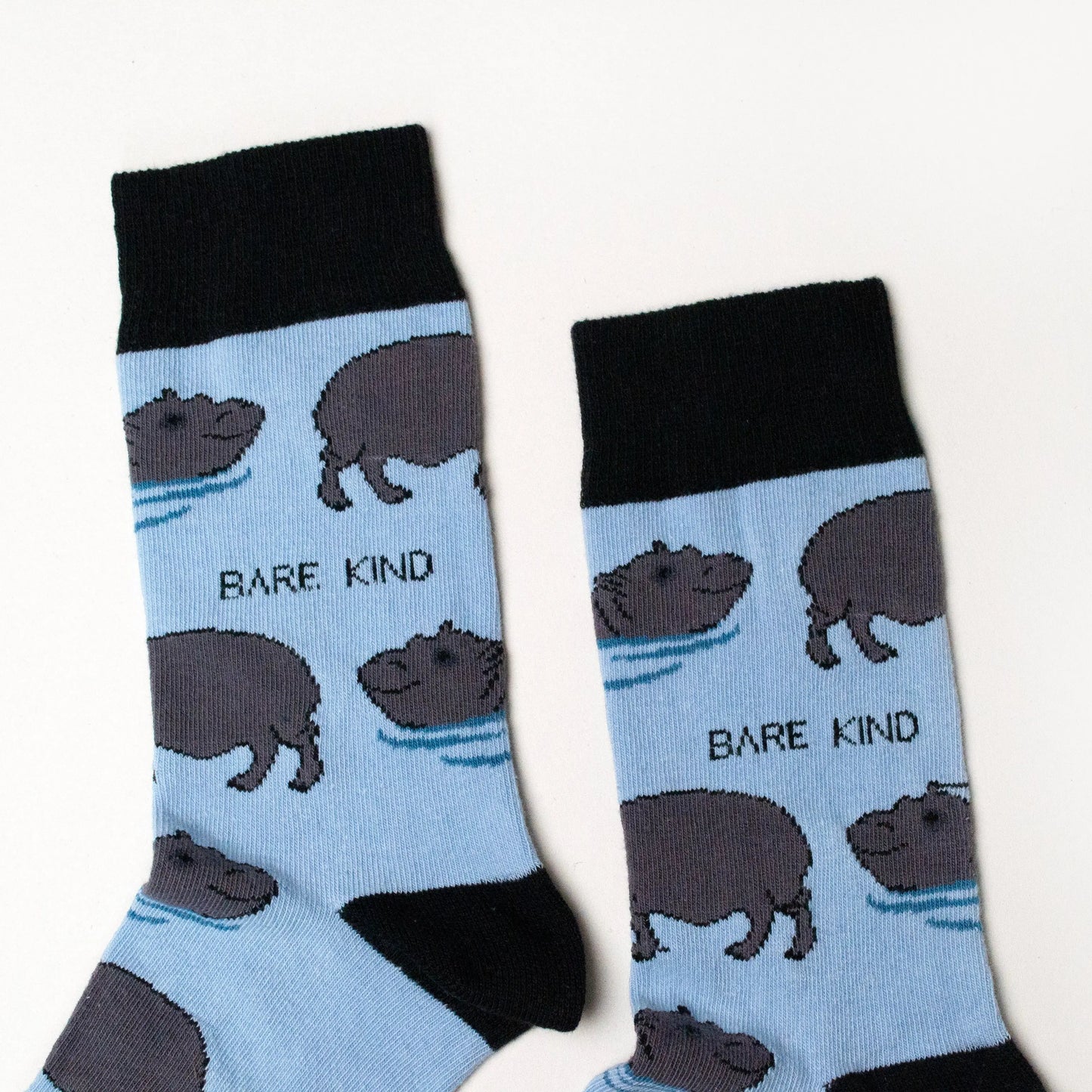 Save the Hippos Bamboo Socks Bare Kind