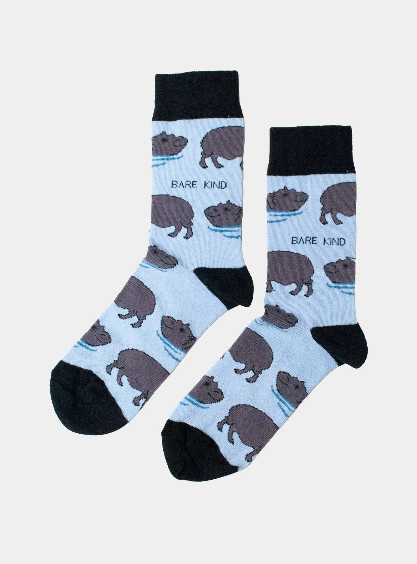Save the Hippos Bamboo Socks Bare Kind