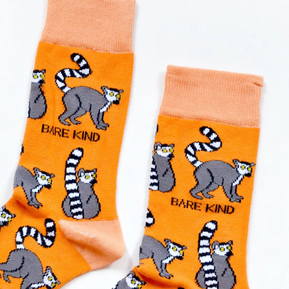Save the Lemurs Bamboo Socks Bare Kind