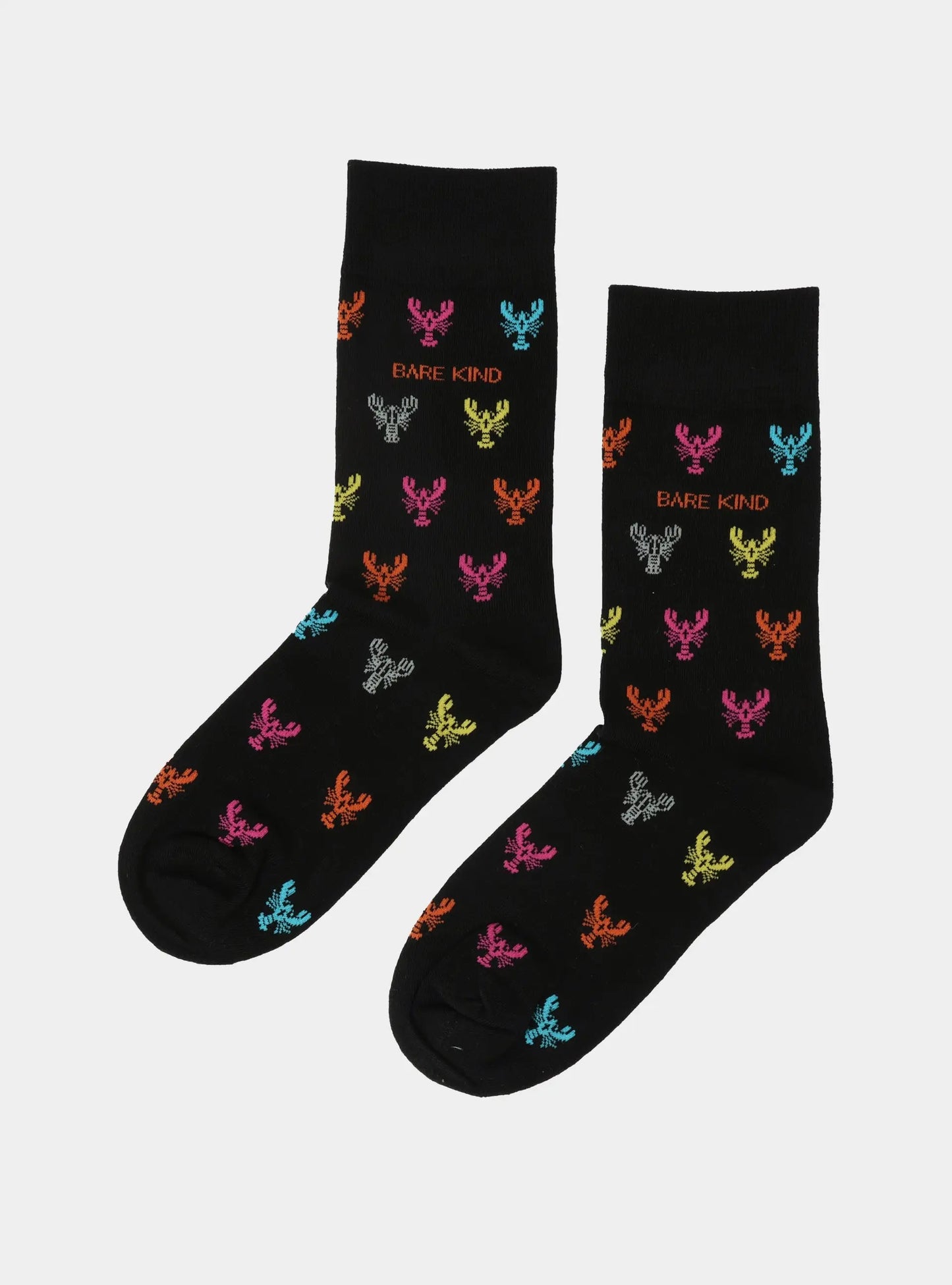Save the Lobster Small Motif Bamboo Socks Bare Kind