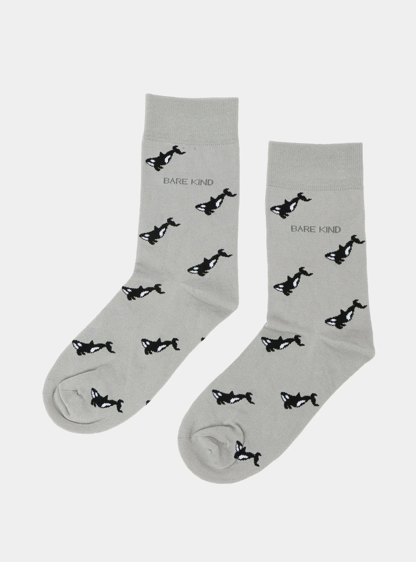 Save the Orca Small Motif Socks Bare Kind