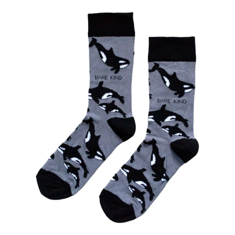 Save the Orcas Bamboo Socks Bare Kind