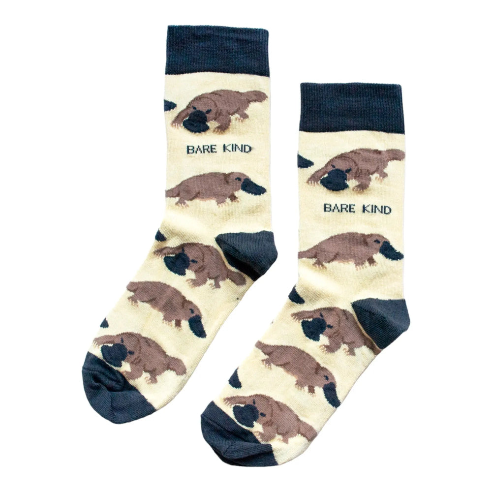Save the Platypus Bamboo Socks Bare Kind