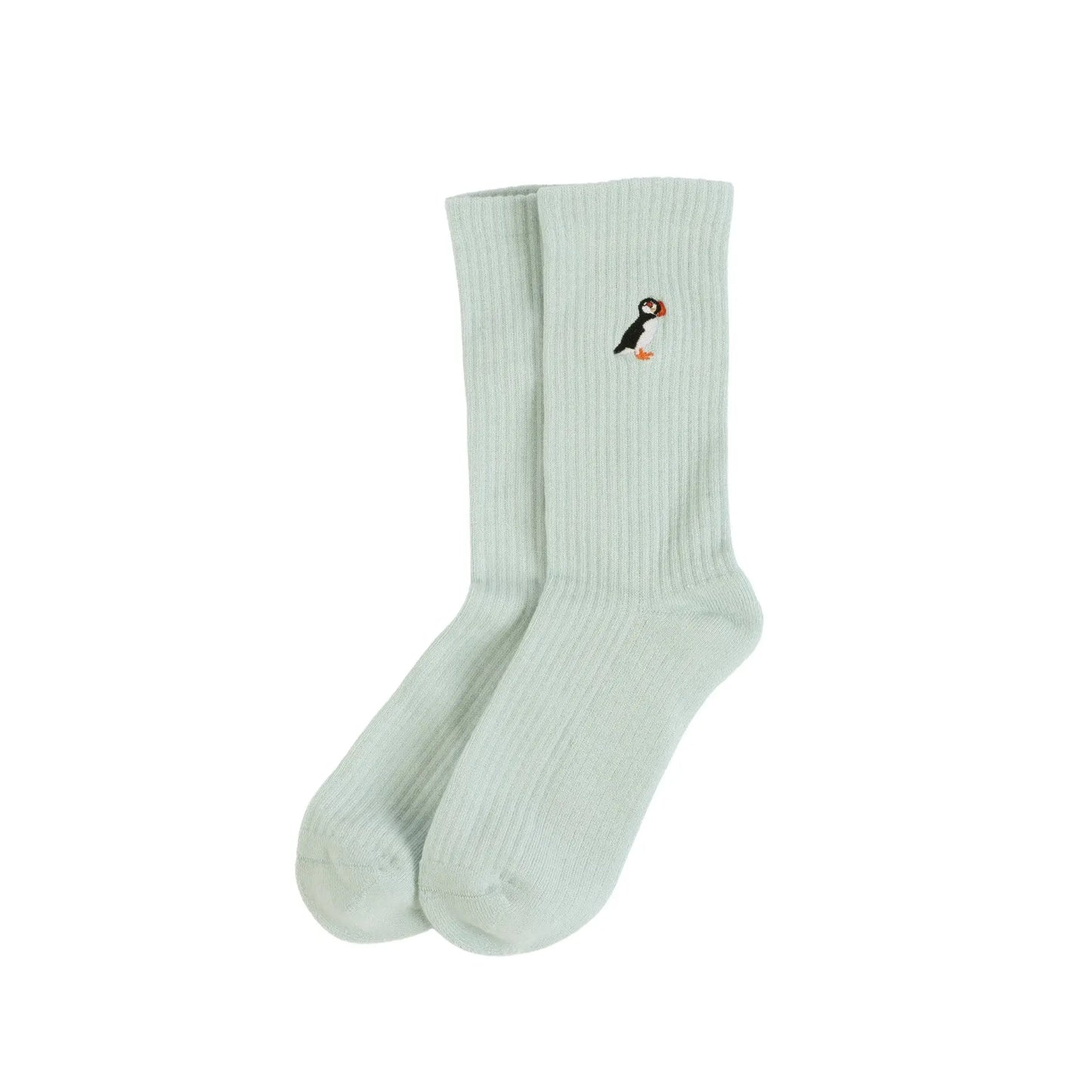 Save the Puffin Ribbed Bamboo Socks Bare Kind