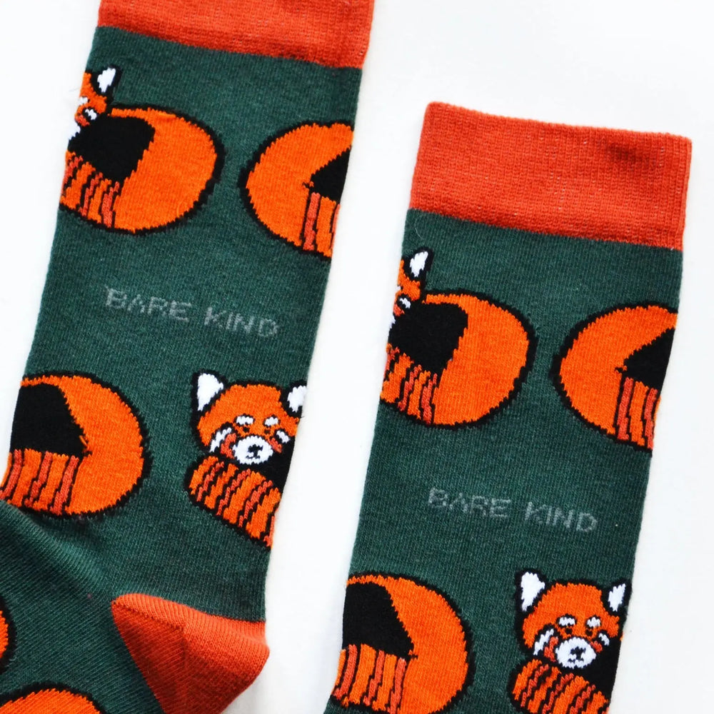 Save the Red Pandas Bamboo Socks Bare Kind