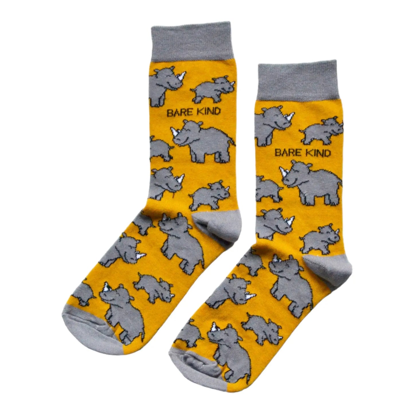 Save the Rhinos Bamboo Socks Bare Kind