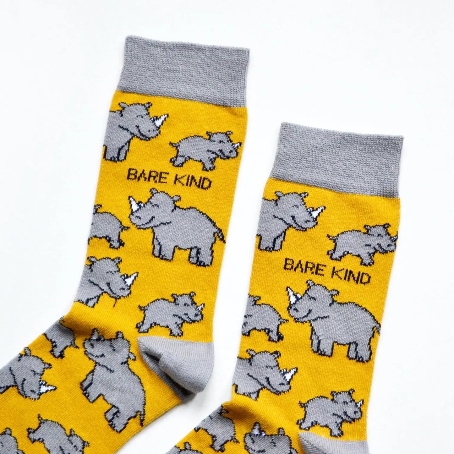 Save the Rhinos Bamboo Socks Bare Kind