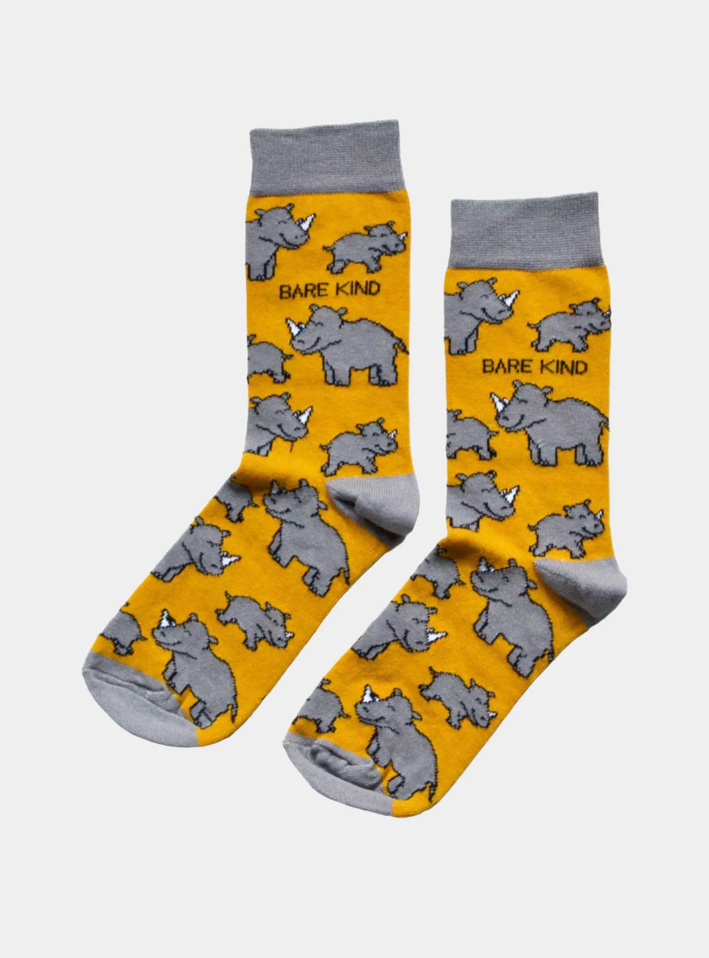 Save the Rhinos Bamboo Socks Bare Kind
