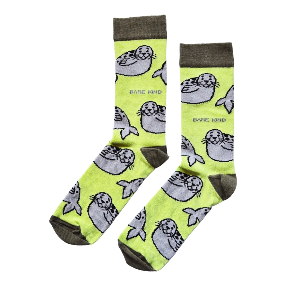 Save the Seals Bamboo Socks Bare Kind